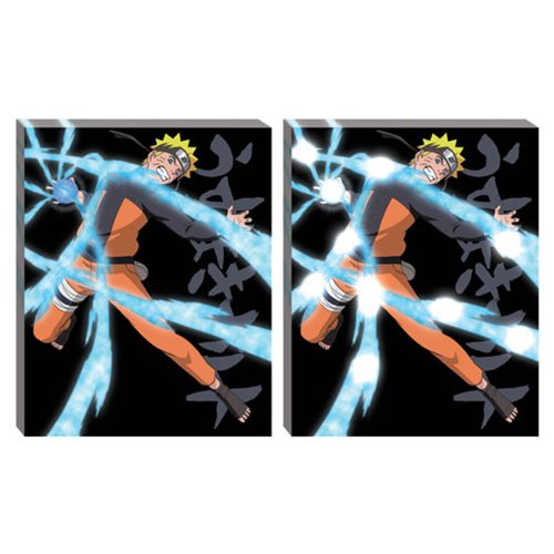 Naruto Shippuden Rasengan LED Light-Up Canvas Wall Art